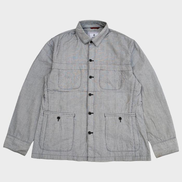 jaket parka casual hush puppies stripes fatigue jacket