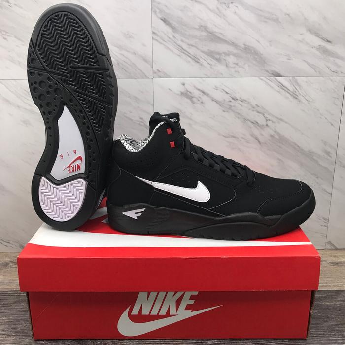 Nike Air Flight Lite Mid "Black/White/Varsity Red" Original BNIB
