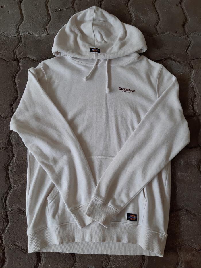 Hoodie Dickies Putih Simple Small Logo