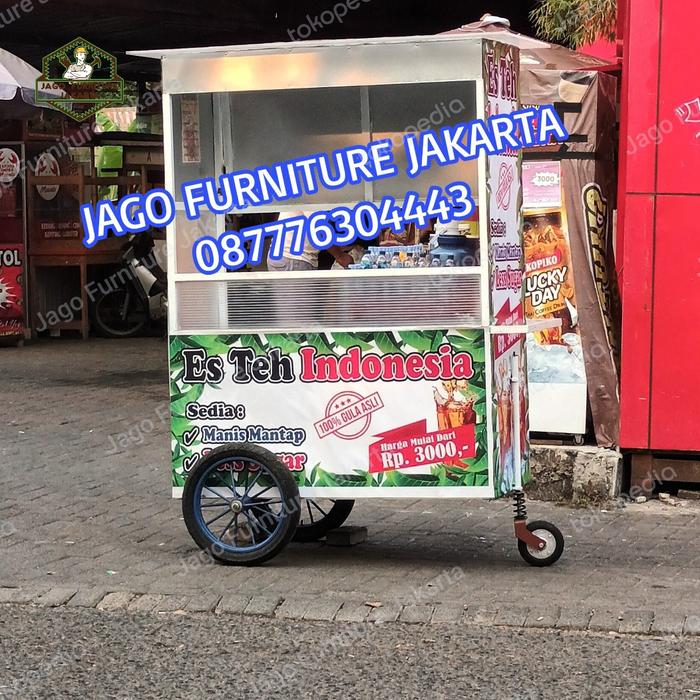 gerobak franchise es teh solo asli