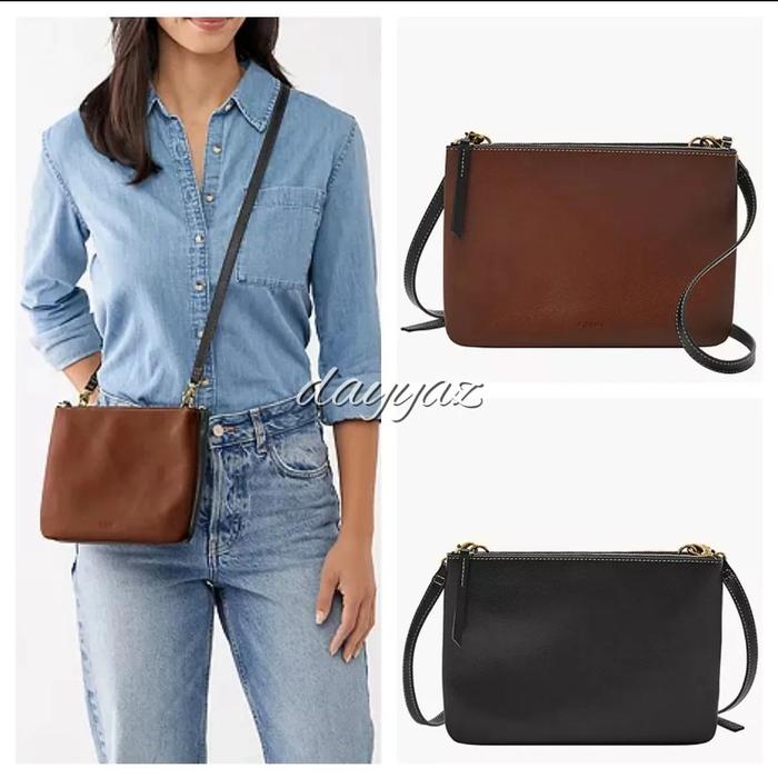 Devon Crossbody * Black/Brown