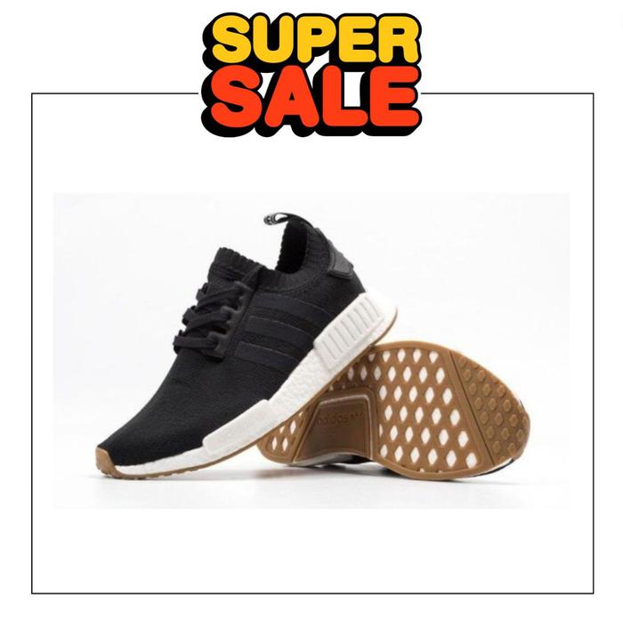 ADIDAS NMD R1 PK GUM PACK CORE BLACK PRIMEKNIT BOOST