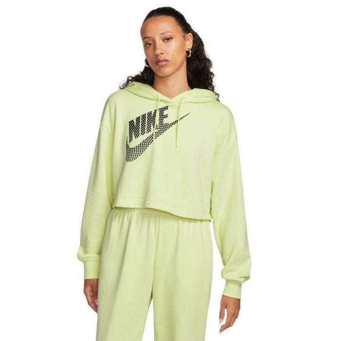 DZ4604 335 Womens Nike Sportswear Fleece Pullover Dance Crop Hoodie