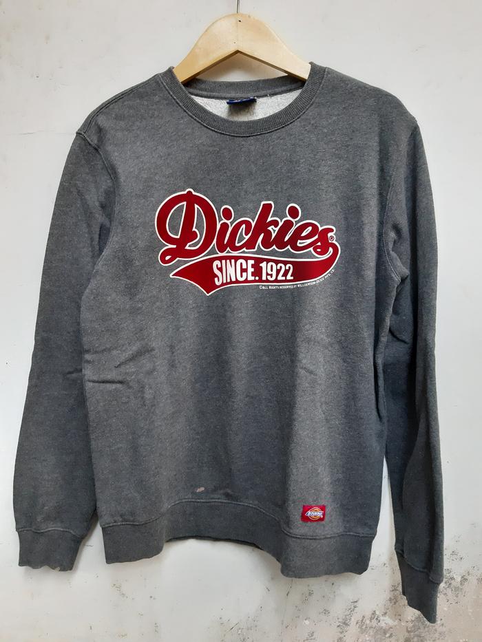 Crewneck Dickies Velvet warna Abu-abu Charcoal
