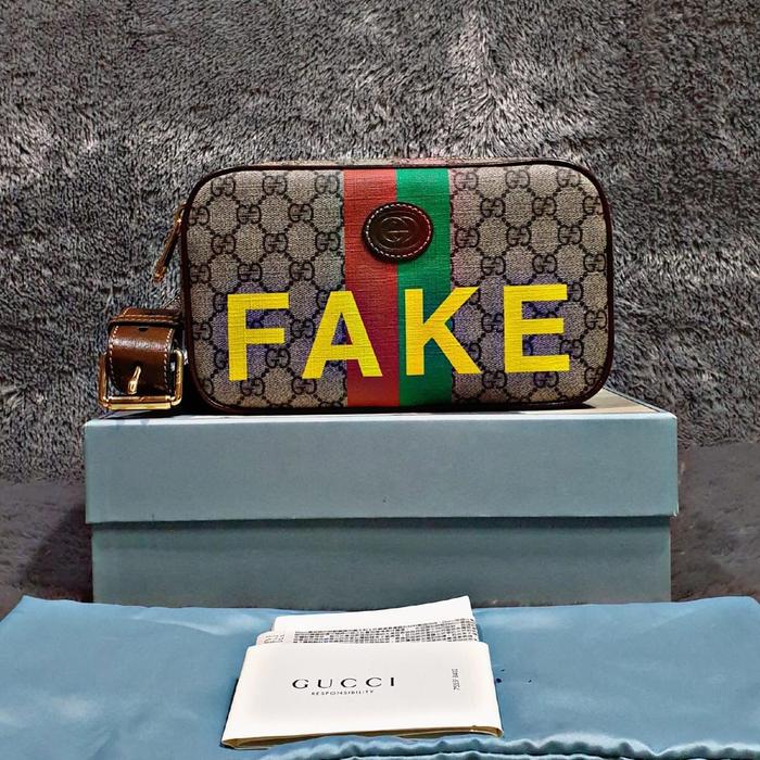 Gucci Not Fake Pouch 100% Authentic Guarante Original Tas