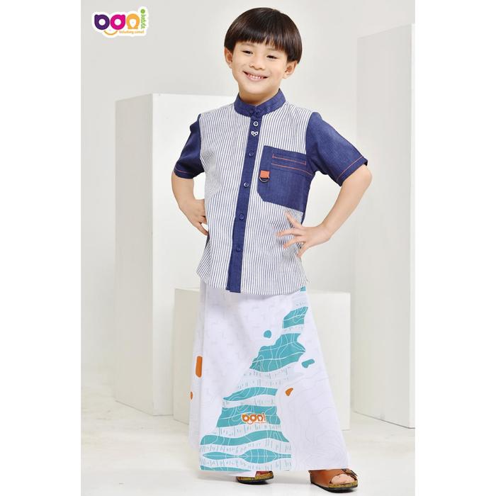 Sarung Anak Sekolah Putih Bani Batuta Rabbani Ori. Perlengkapan Sholat