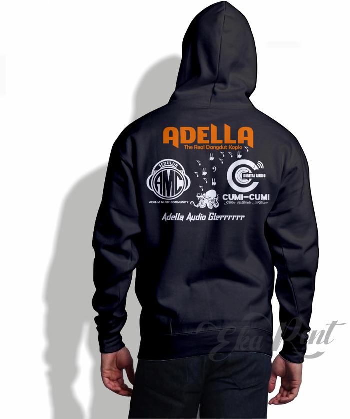 jaket hoodie pria AMC Adella Music Community JUMBO S - 6XL