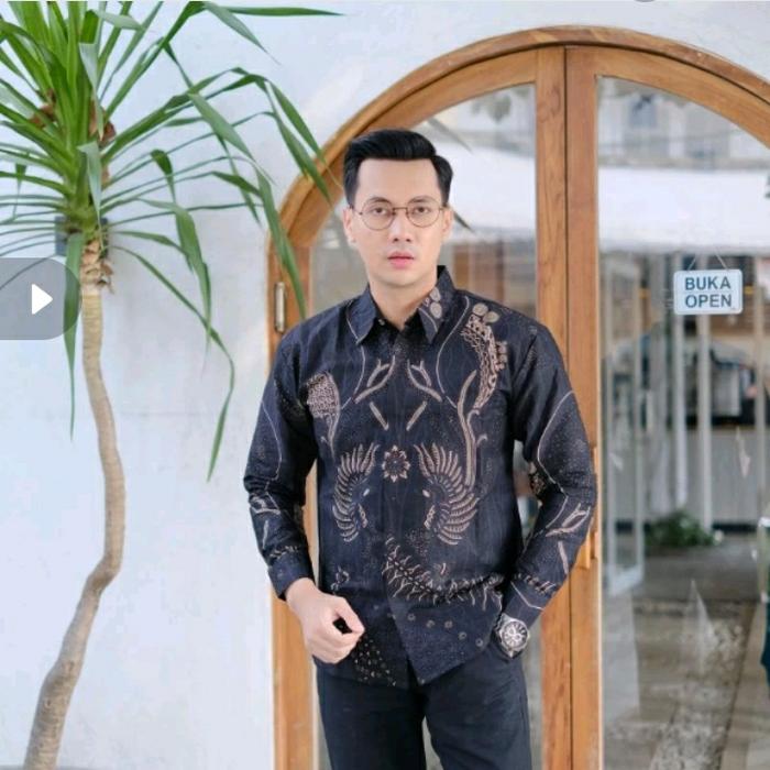 Kemeja Batik Pria Lengan Panjang Original By Martowiryo NAGA MEGA