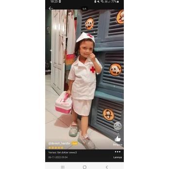 tab01 BAJU DOKTER ANAK/KOSTUM DOKTER ANAK 1-6th/BAJU DOKTER KECIL ANAK