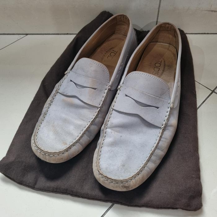 TODS LOAFER SHOES SNEAKERS BLUE SIZE 12 / 45 46 SEPATU NOT PRADA