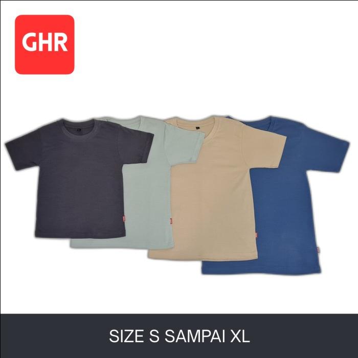 Kaos Atasan Anak 30s Katun Bambu Polos