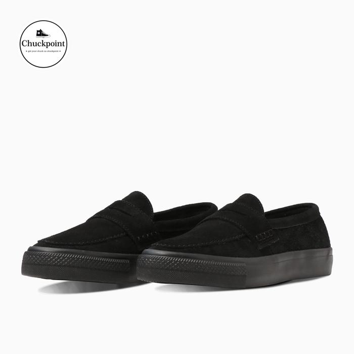 Converse Japan Exclusive, SK Loafers Monoblack Suede Ox