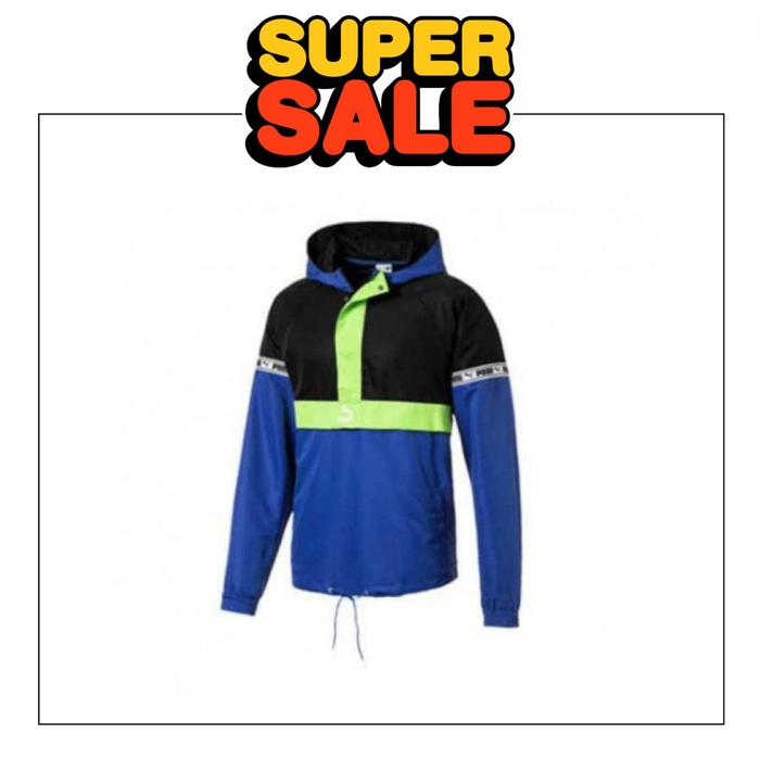 PUMA XTG SAVANNAH WOVEN MEN'S PULLOVER - BLUE BLACK