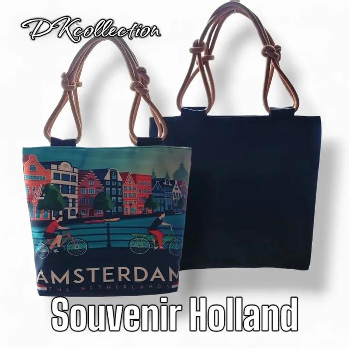 TAS HOLLAND TAS BELANDA TAS KANVAS BELANDA TOTE BAG HOLLAND SOUVENIR Totebag