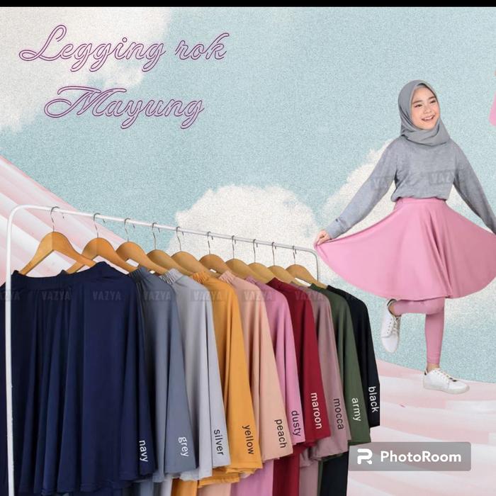 legging rok sport anak mayung leging rok anak