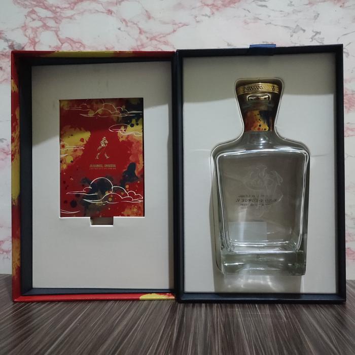 botol bekas miras_jw king George v,. angel chan( rare langka )