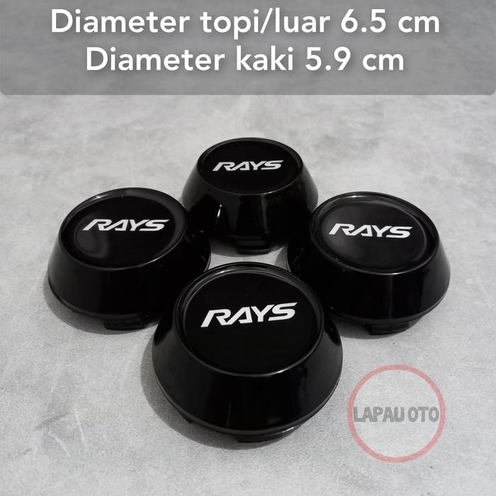 dop roda tutup velg racing variasi rays 6.5 cm kerucut