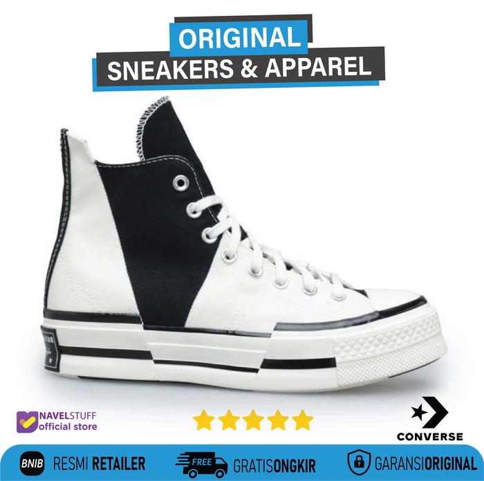 CONVERSE Chuck 70s Plus Egret/Black/Egret Original BNIB Resmi (PT.MAP)