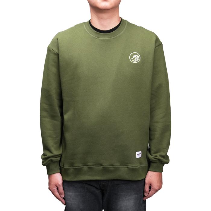 MISCHIEF WAVES CREWNECK GREEN