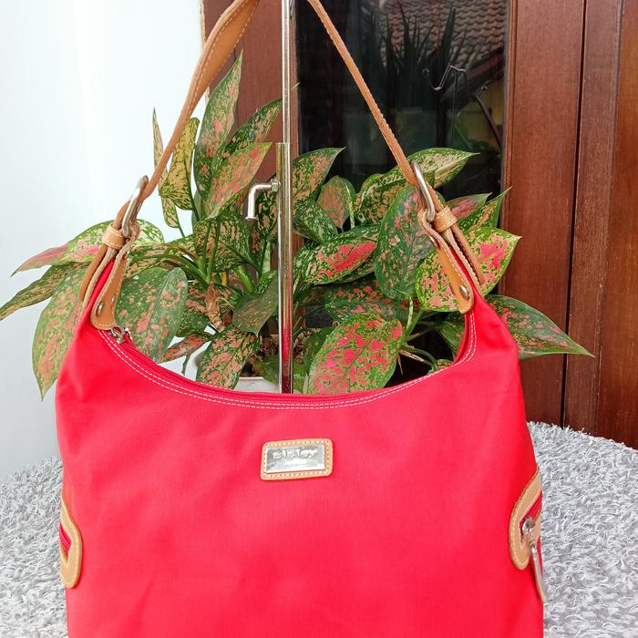 SECOND - TAS BRANDED - SISLEY - KANVAS - LIKE NEW
