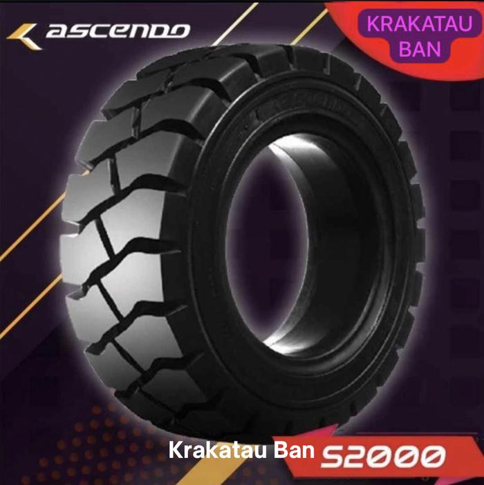 ban forklift 8.25 15 ascendo S2000 solid tyre 825 r15 ban mati 8.25-15