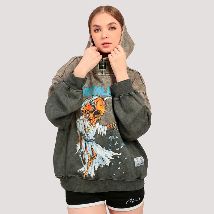 Hoodie Oversize Tiedye Metallica Mc.F Supply co