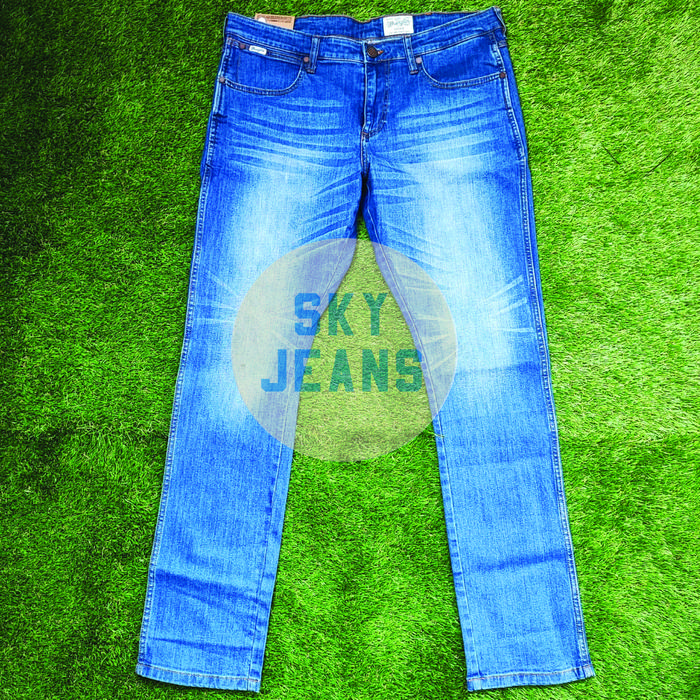 Wrangler Pants Denim Skinny Vegas Celana Jeans Original (Med Blue)