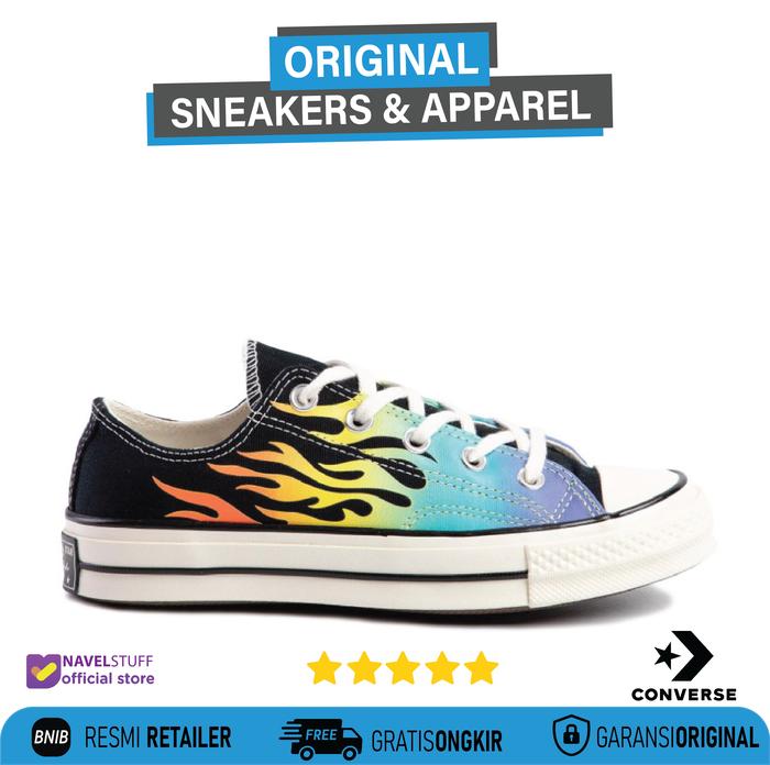 Sepatu CONVERSE 70s OX Low Flame Blue Black Original BNIB (RARE)