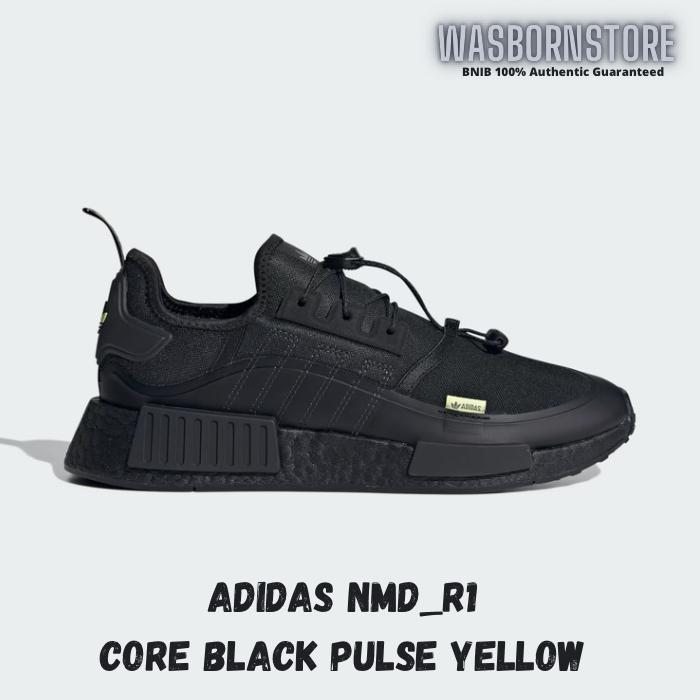 Sneakers Adidas Nmd R1 Core Black Pulse Yellow 100% Authentic