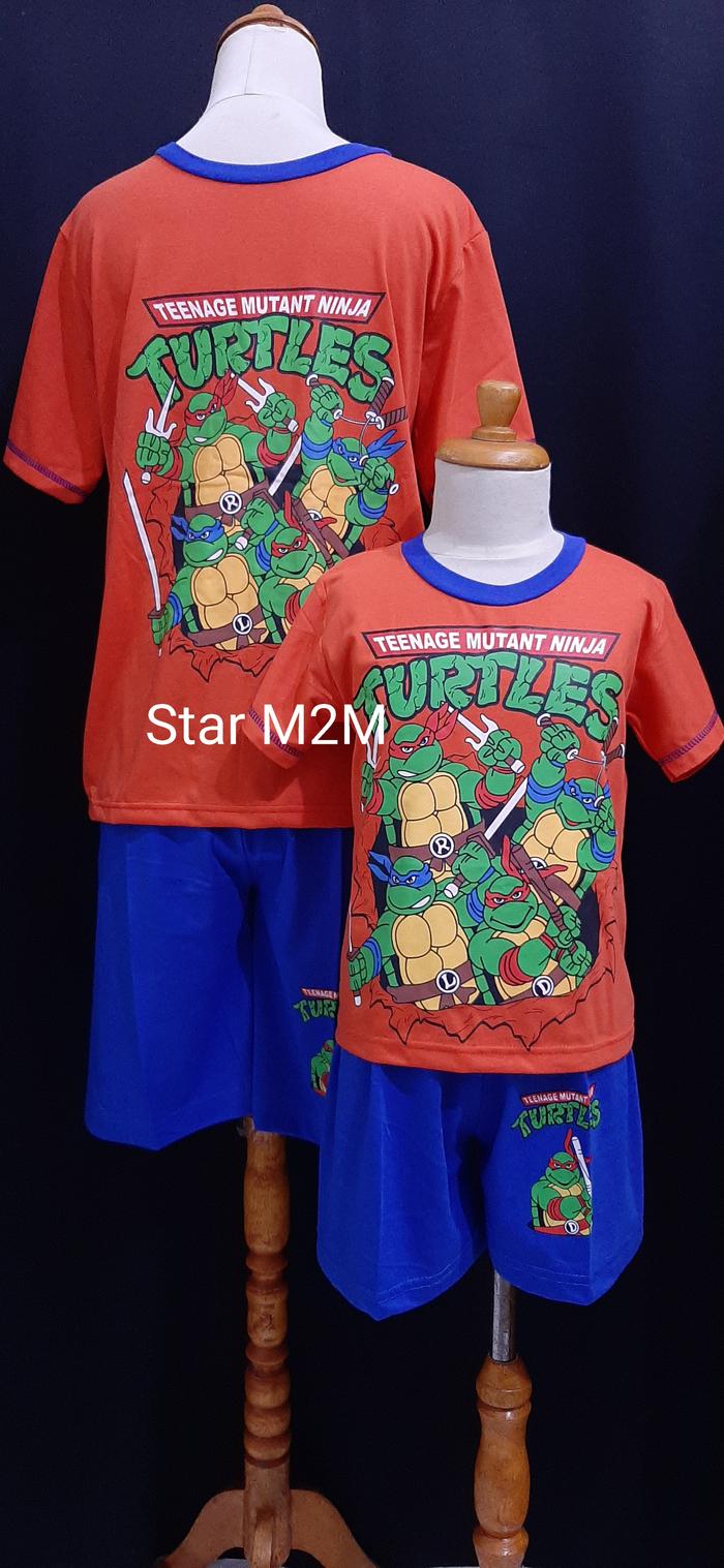 Baju Tidur Anak Cowok Anne CL ( Ninja Turtles ) st.lengan pdk cln pdk