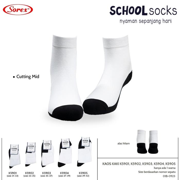 Kaos kaki anak sekolah pelajar Sorex K 5901 - 5905