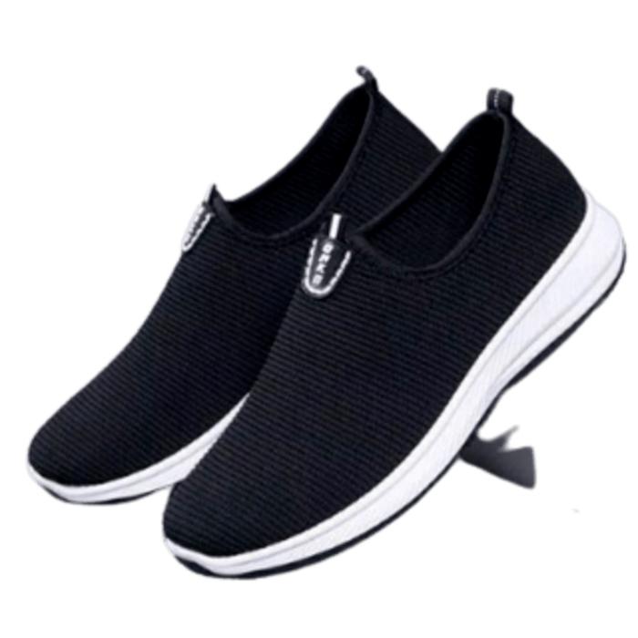 Sepatu slip on wanita sneakers sport onke polos