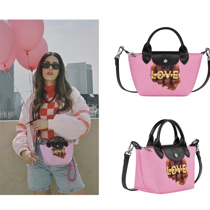 Longchamp x toiletpaper xs pink / longchamp original/ longchamp xs