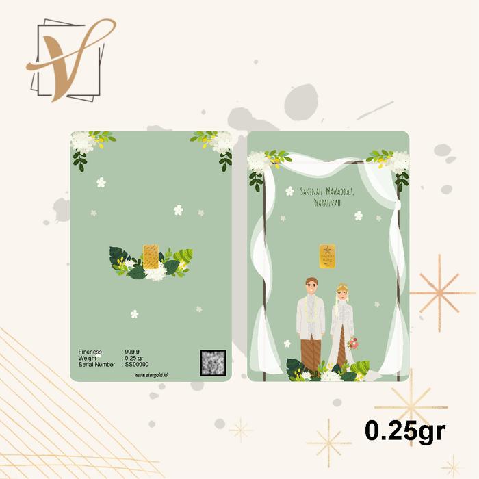 Logam Mulia Micro Gold StarGold Wedding 05 - 0,25Gram