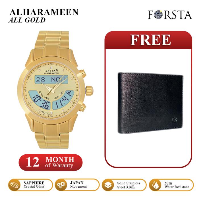 Jam Tangan Muslim Forsta Al Harameen All Gold
