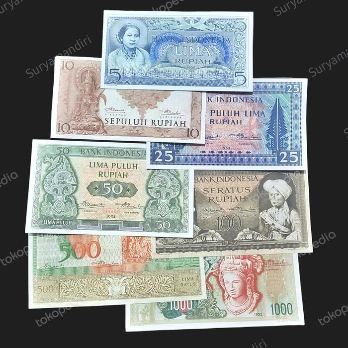 Set Uang Kuno Rupiah Seri Budaya (1952) Replika Repro