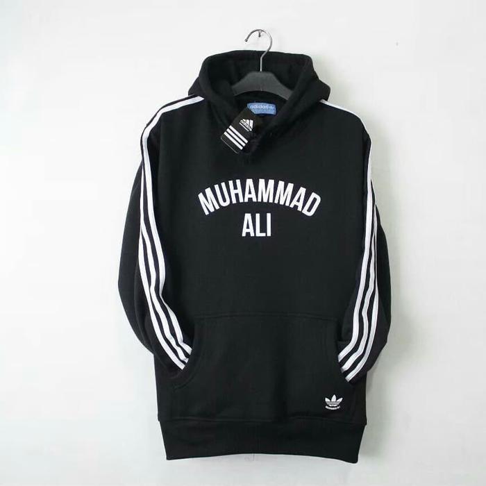 Jaket Hoodie Adidas Muhammad Ali Original Brand Import + Tag Labe