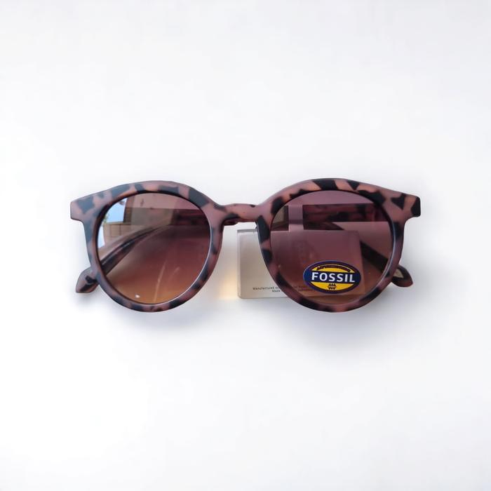 Kacamata Hitam Original Fossil X82550 Pink Tortoise Sunglasses