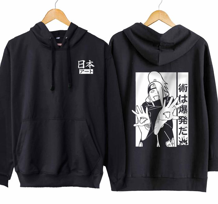 Jaket hoodie jumper anime AKATSUKI DEIDARA - NARUTO SHIPPUDEN