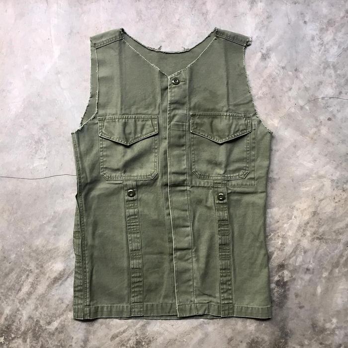 Vintage Moleskin Germany Military Gr6 Cutoff Vest