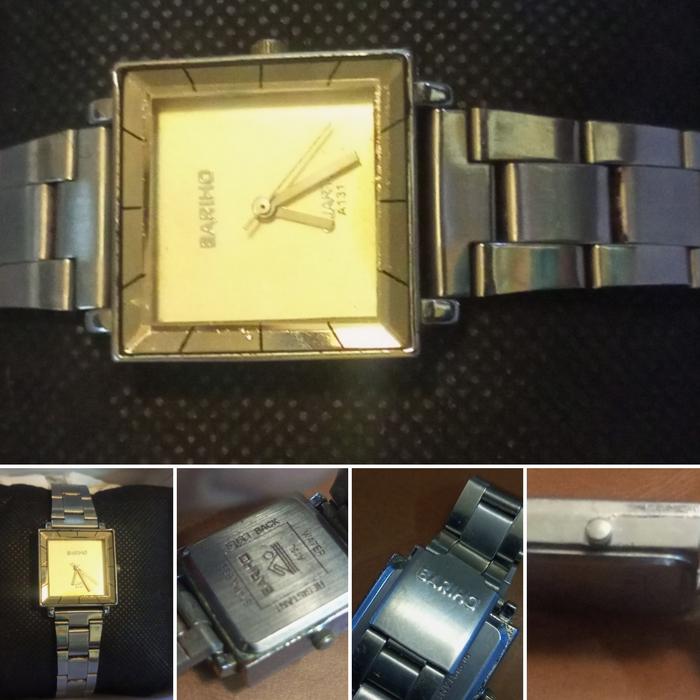 Jam tangan wanita cantik original Bariho Tank kotak not rado Mido alba
