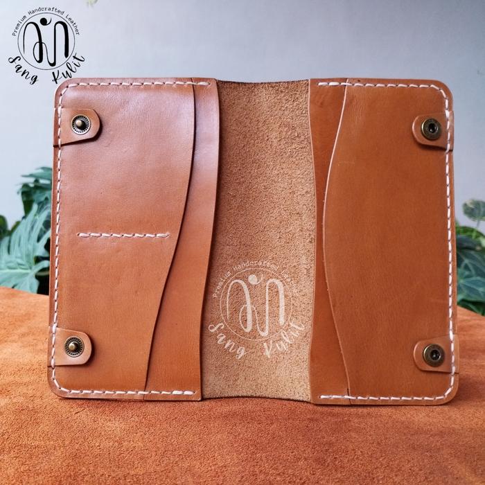 Dompet Panjang Wanita | Medium 2 Slot Kartu Kulit Sapi Asli Premium