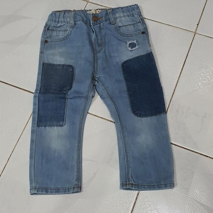 Celana Jeans Anak Laki Laki Zara Baby Boy Biru Muda Preloved