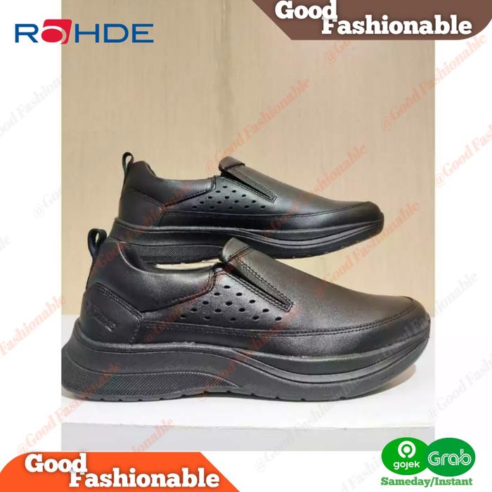Sepatu Casual Semi Formal Pria ROHDE Sneakers Pria Bahan Kulit Asli