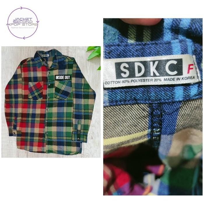 Kemeja Flannel Casual Second Branded S.D.K.C Korea L - XL a1
