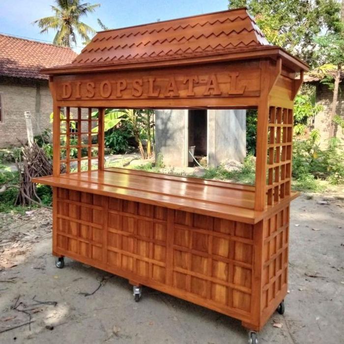 Gerobak angkringan jepang atap joglo Cafe