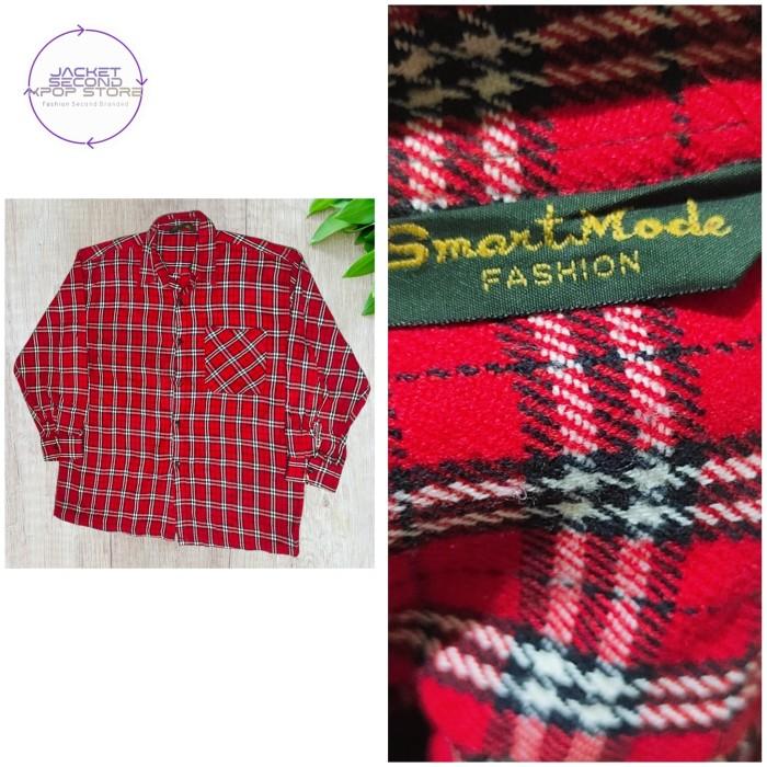 Kemeja Flannel Casual Second Branded Smart Mode L - XL a1
