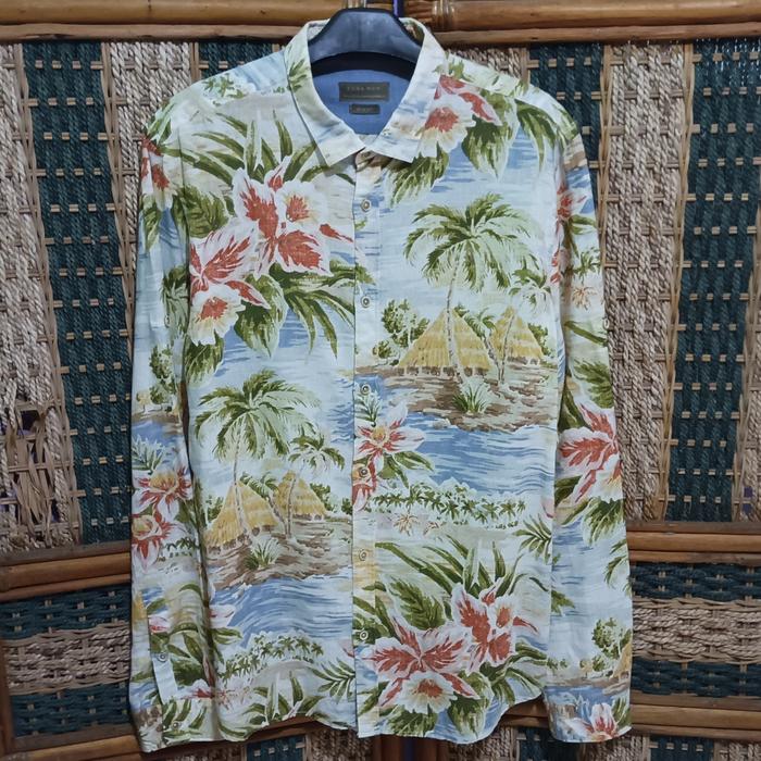 kemeja pria ZARA second original full print