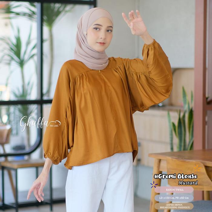 Gremi Blouse by Ghaffa/ Atasan Polos