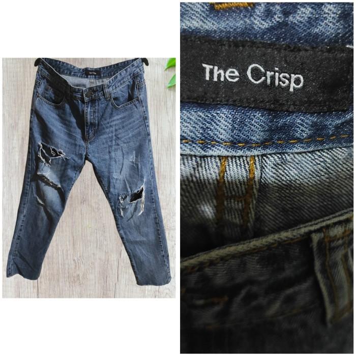 Celana Jeans Rip Second Branded The crisp Korea 32 - 33 a1